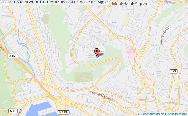plan association Les Rencards Étudiants Mont-Saint-Aignan