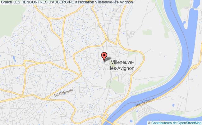 plan association Les Rencontres D'aubergine Villeneuve-lès-Avignon