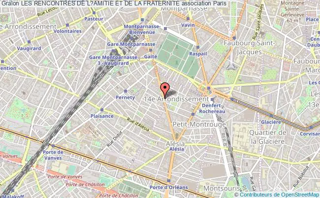 plan association Les Rencontres De L?amitie Et De La Fraternite Paris