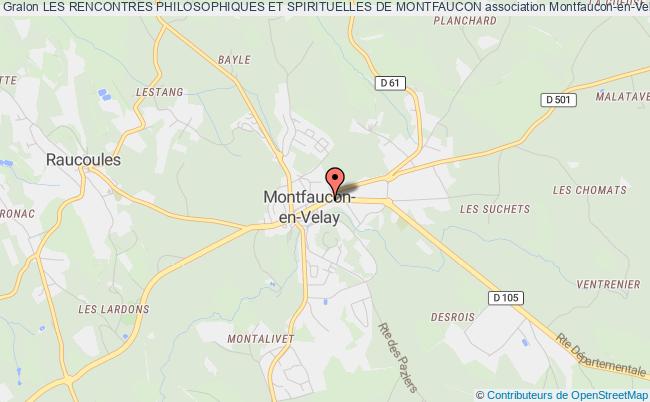 plan association Les Rencontres Philosophiques Et Spirituelles De Montfaucon Montfaucon-en-Velay