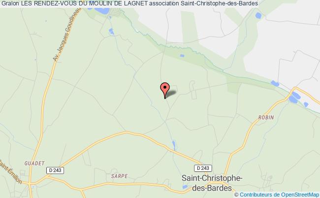 plan association Les Rendez-vous Du Moulin De Lagnet Saint-Christophe-des-Bardes