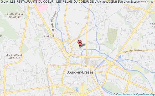 plan association Les Restaurants Du Coeur - Les Relais Du Coeur De L'ain Bourg-en-Bresse