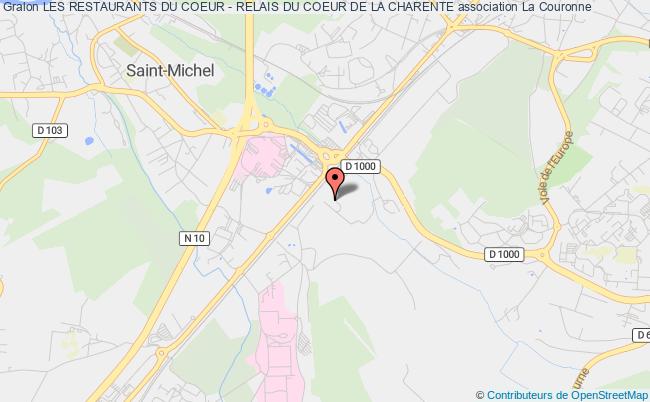 plan association Les Restaurants Du Coeur - Relais Du Coeur De La Charente La Couronne