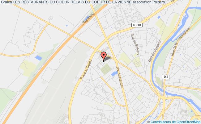 plan association Les Restaurants Du Coeur Relais Du Coeur De La Vienne Poitiers