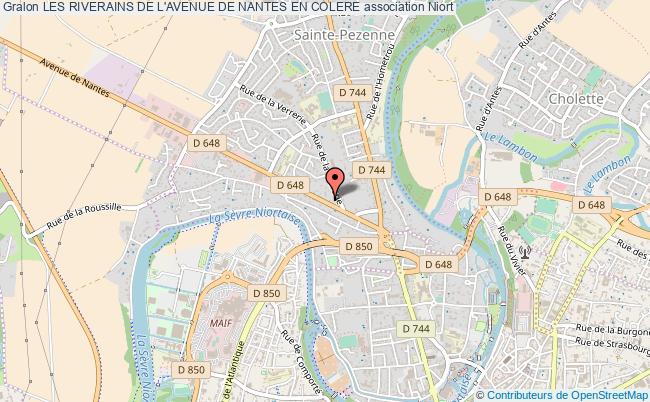plan association Les Riverains De L'avenue De Nantes En Colere Niort
