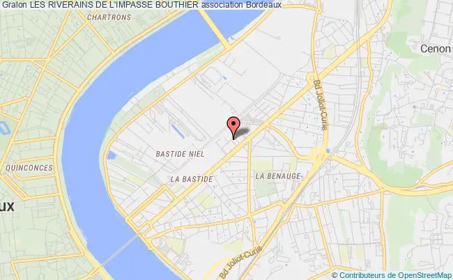 plan association Les Riverains De L'impasse Bouthier Bordeaux