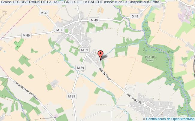 plan association Les Riverains De La Haie - Croix De La Bauche La Chapelle-sur-Erdre
