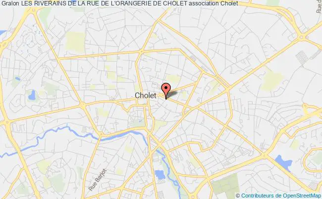 plan association Les Riverains De La Rue De L'orangerie De Cholet Cholet