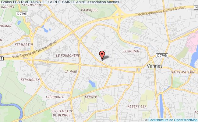 plan association Les Riverains De La Rue Sainte Anne Vannes