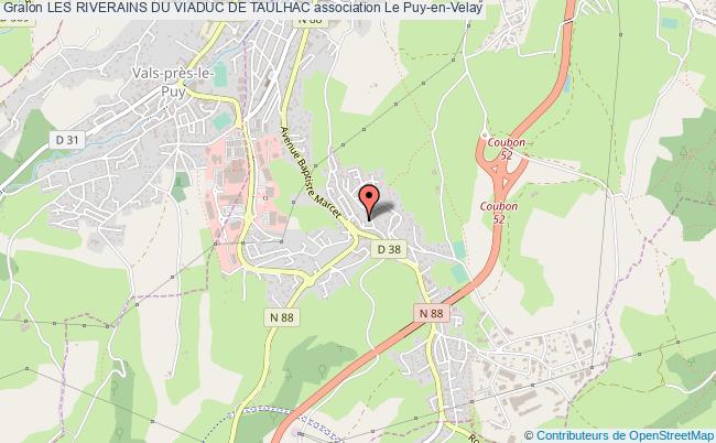 plan association Les Riverains Du Viaduc De Taulhac Le    Puy-en-Velay