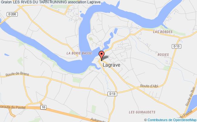plan association Les Rives Du Tarn Running Lagrave