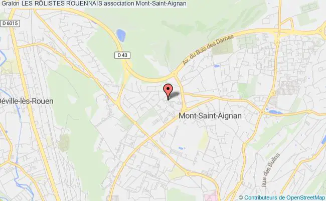 plan association Les RÔlistes Rouennais Mont-Saint-Aignan