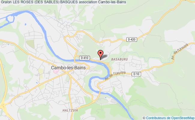 plan association Les Roses (des Sables) Basques Cambo-les-Bains