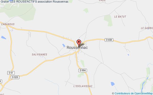 plan association Les Rouss'actifs Roussennac