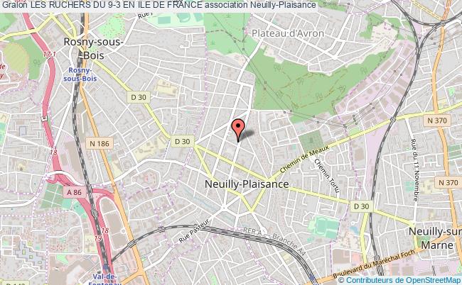 plan association Les Ruchers Du 9-3 En Ile De France Neuilly-Plaisance