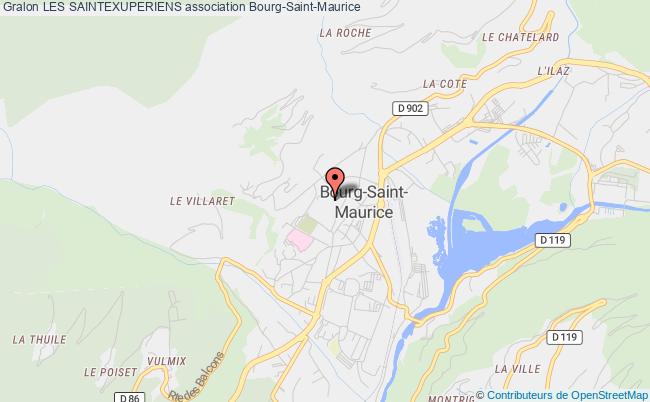plan association Les Saintexuperiens Bourg-Saint-Maurice