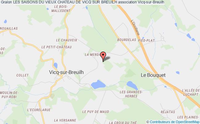 plan association Les Saisons Du Vieux Chateau De Vicq Sur Breuilh Vicq-sur-Breuilh