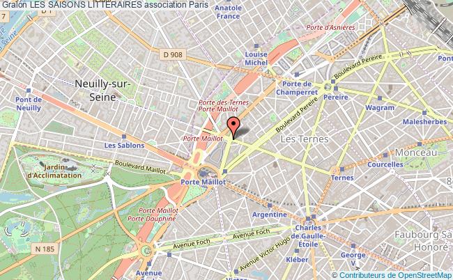 plan association Les Saisons Litteraires Paris