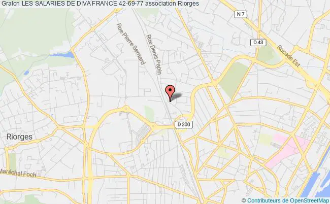 plan association Les Salaries De Diva France 42-69-77 Riorges