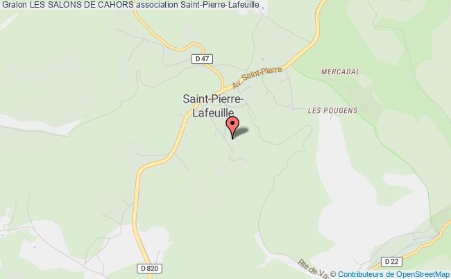 plan association Les Salons De Cahors Saint-Pierre-Lafeuille