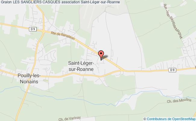 plan association Les Sangliers CasquÉs Saint-Léger-sur-Roanne