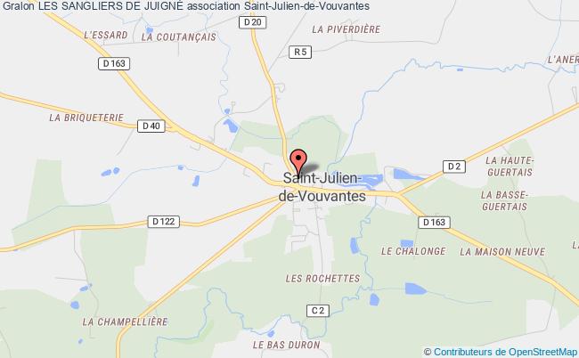 plan association Les Sangliers De JuignÉ Saint-Julien-de-Vouvantes