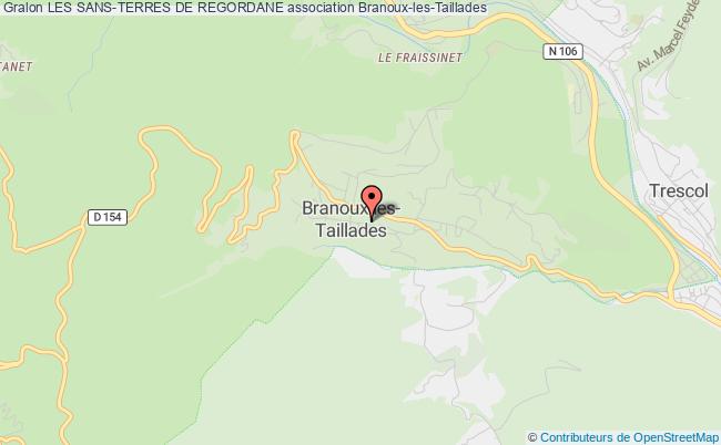 plan association Les Sans-terres De Regordane Branoux-les-Taillades