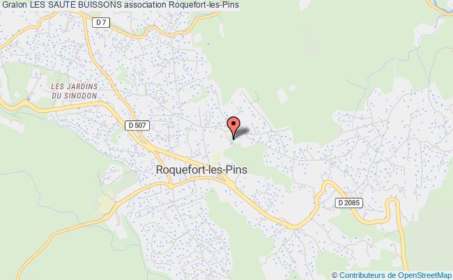 plan association Les Saute Buissons Roquefort-les-Pins