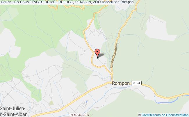 plan association Les Sauvetages De Mel Refuge, Pension, Zoo Rompon