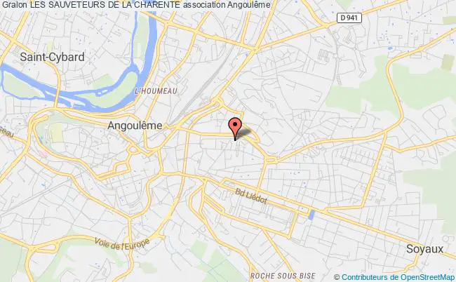 plan association Les Sauveteurs De La Charente Angoulême