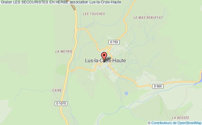 plan association Les Secouristes En Herbe Lus-la-Croix-Haute