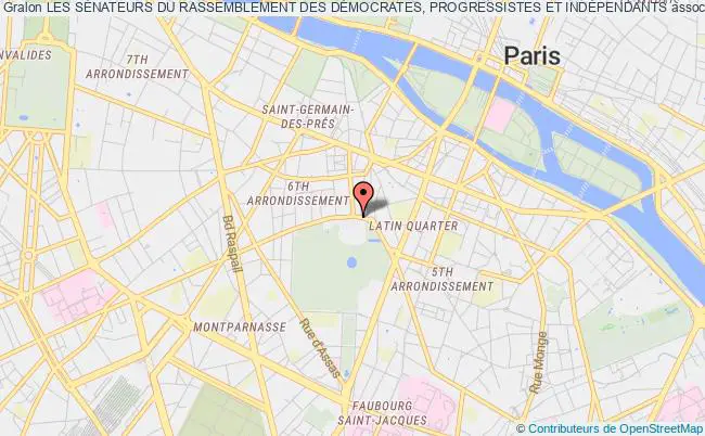plan association Les SÉnateurs Du Rassemblement Des DÉmocrates, Progressistes Et IndÉpendants Paris