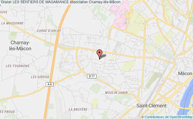 plan association Les Sentiers De Magamance Charnay-lès-Mâcon