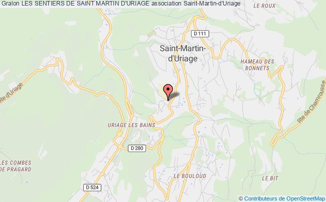 plan association Les Sentiers De Saint Martin D'uriage Saint-Martin-d'Uriage