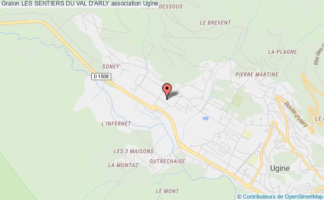 plan association Les Sentiers Du Val D'arly Ugine