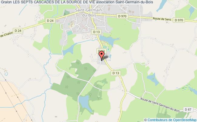 plan association Les Septs Cascades De La Source De Vie Saint-Germain-du-Bois