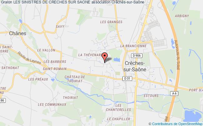plan association Les Sinistres De Creches Sur Saone Crêches-sur-Saône