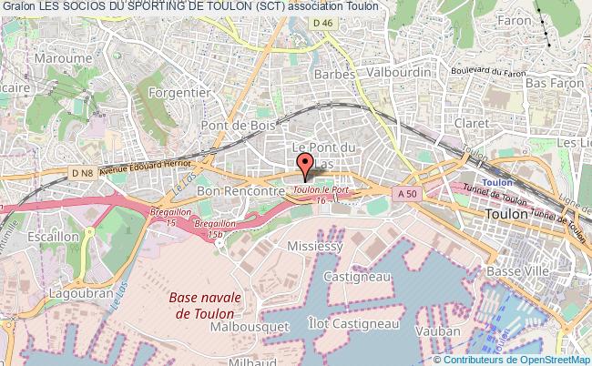 plan association Les Socios Du Sporting De Toulon (sct) Toulon