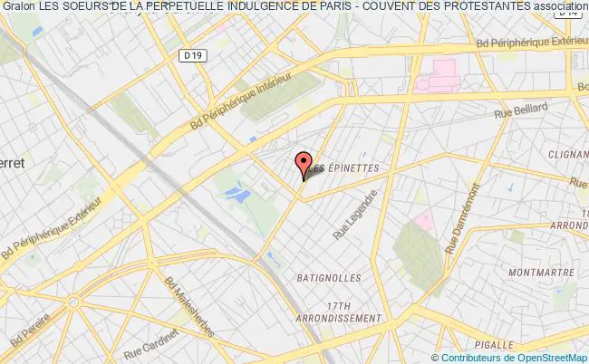 plan association Les Soeurs De La Perpetuelle Indulgence De Paris - Couvent Des Protestantes Paris