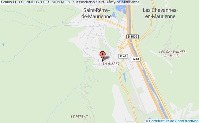 plan association Les Sonneurs Des Montagnes Saint-Rémy-de-Maurienne