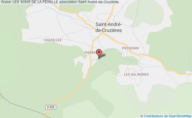 plan association Les Sons De La Peirille Saint-André-de-Cruzières