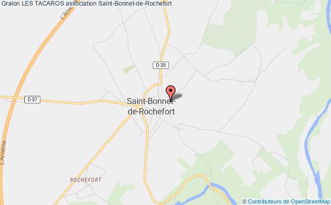 plan association Les Tacaros Saint-Bonnet-de-Rochefort