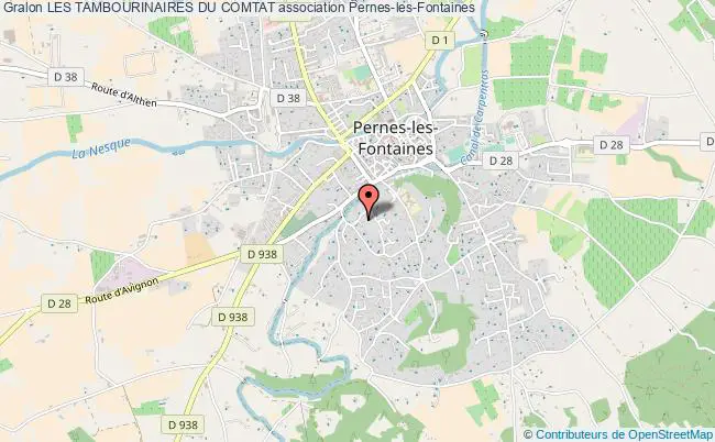 plan association Les Tambourinaires Du Comtat Pernes-les-Fontaines