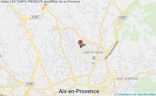 plan association Les Temps Presents Aix-en-Provence
