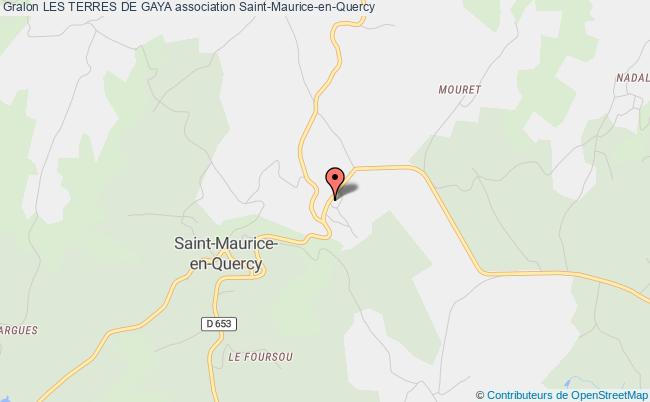 plan association Les Terres De Gaya Saint-Maurice-en-Quercy