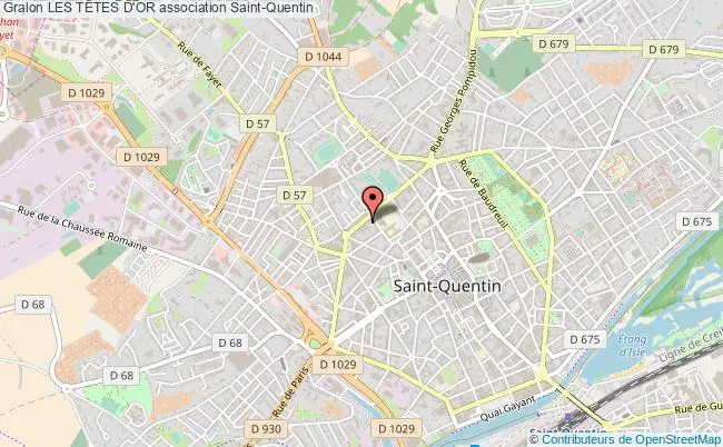 plan association Les TÊtes D'or Saint-Quentin