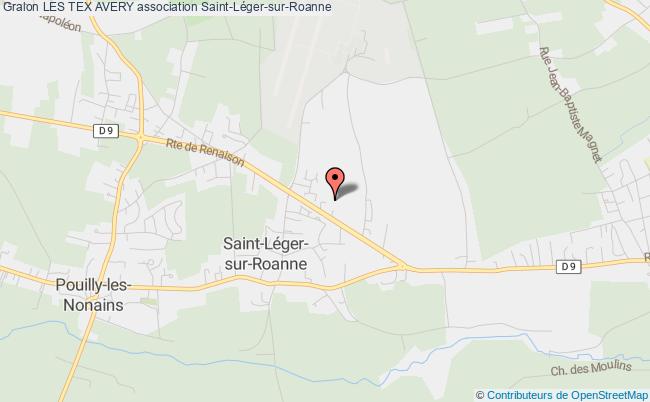 plan association Les Tex Avery Saint-Léger-sur-Roanne