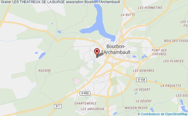 plan association Les Theatreux De La Burge Bourbon-l'Archambault