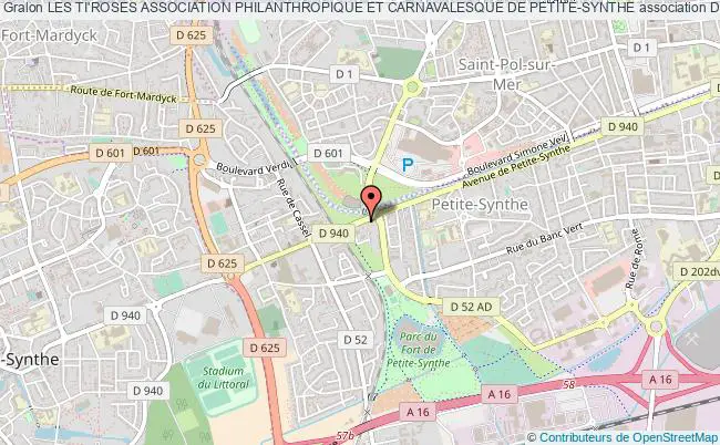 plan association Les Ti'roses Association Philanthropique Et Carnavalesque De Petite-synthe Dunkerque