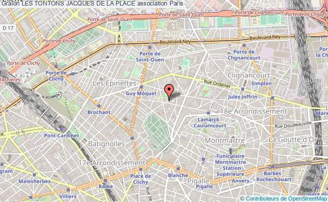 plan association Les Tontons Jacques De La Place Paris